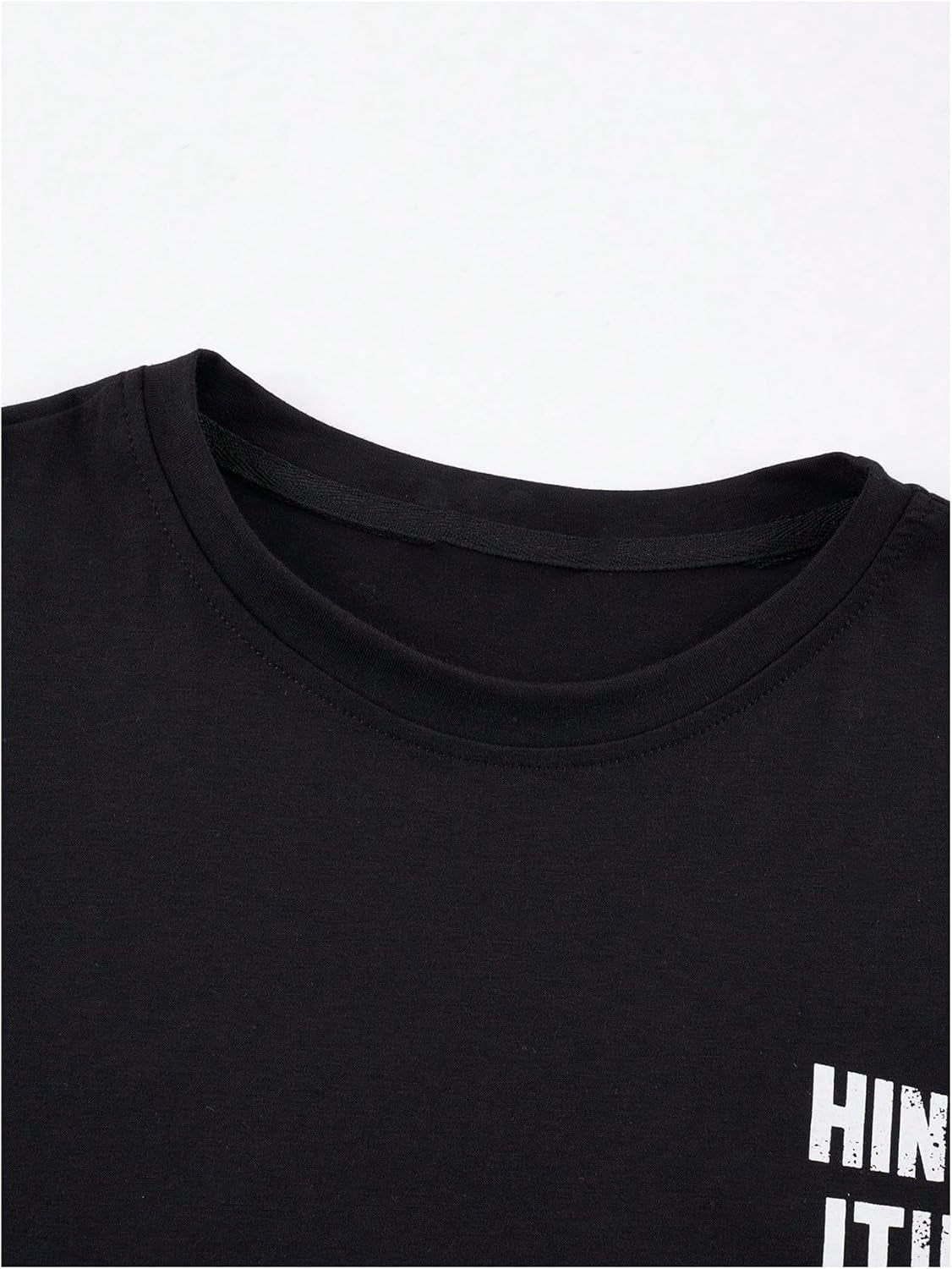 Men'S Figure Y2K Graphic Tee Shirt Vintage Short Sleeve Crew Neck Novelty T-Shirts